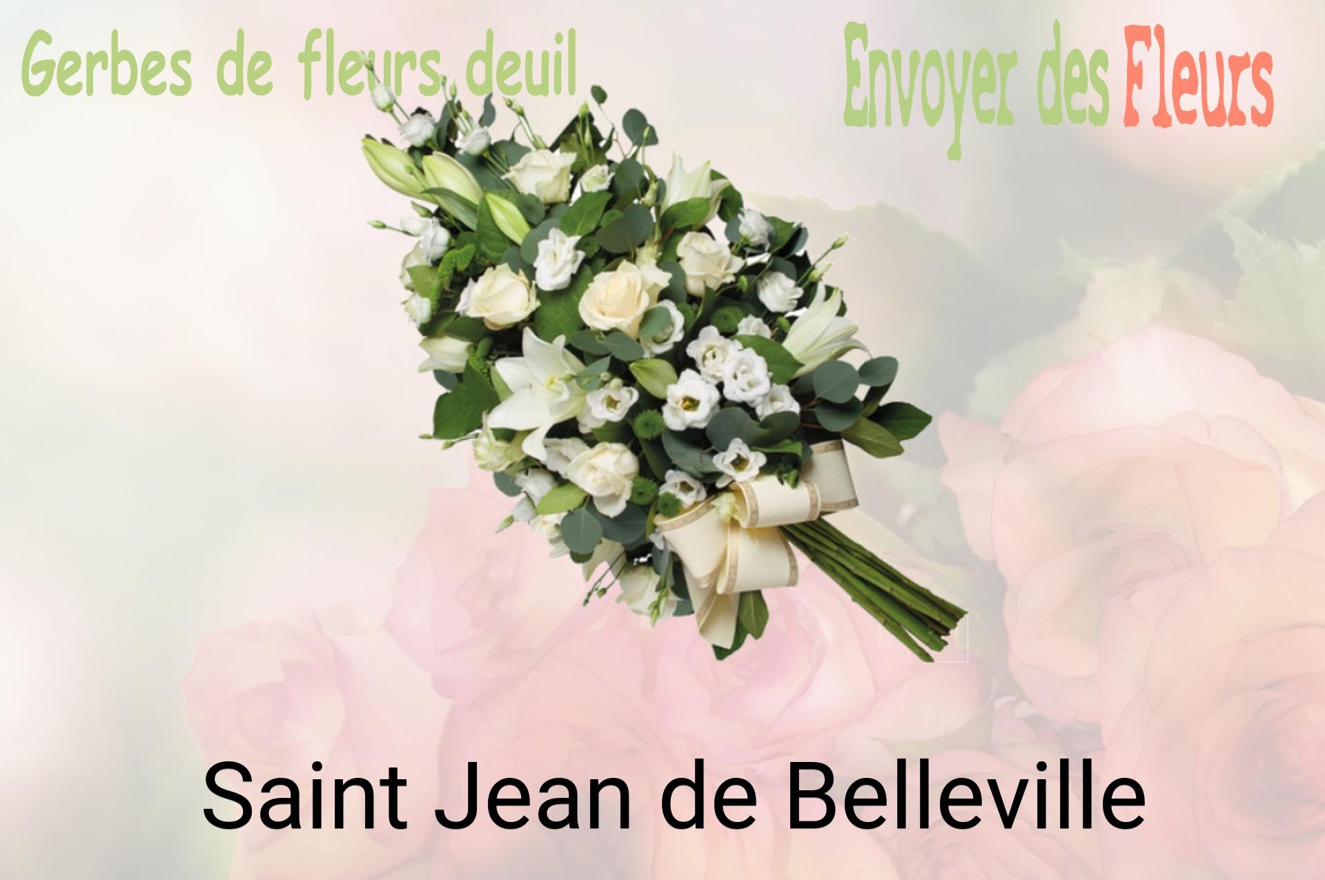 Gerbe de fleurs de deuil livrée à Saint-Jean-de-Belleville